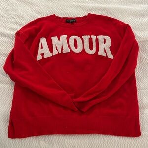 33 Degrees size medium “Amour” sweater